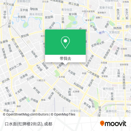 口水面(红牌楼2街店)地图