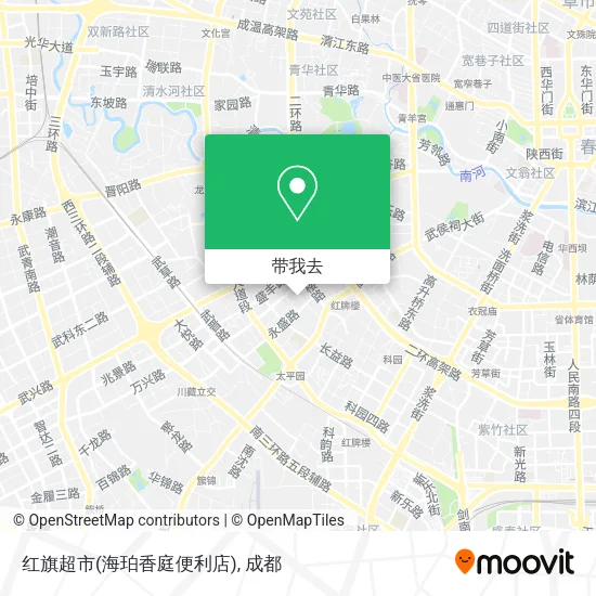 红旗超市(海珀香庭便利店)地图