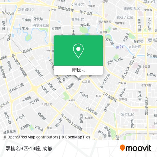 双楠名B区-14幢地图