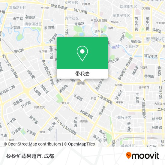 餐餐鲜蔬果超市地图
