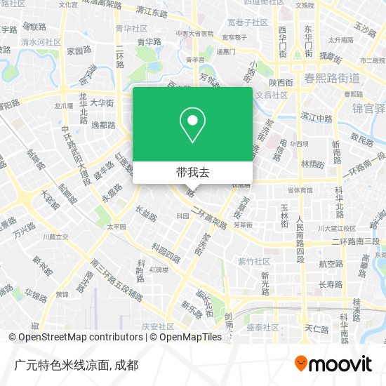 广元特色米线凉面地图