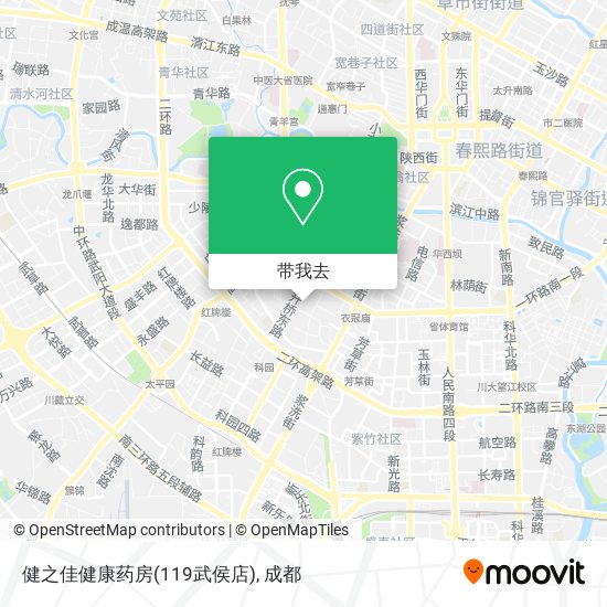 健之佳健康药房(119武侯店)地图