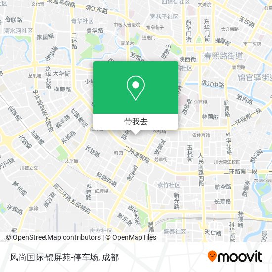 风尚国际·锦屏苑-停车场地图