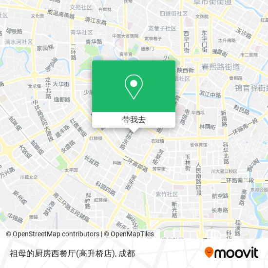 祖母的厨房西餐厅(高升桥店)地图