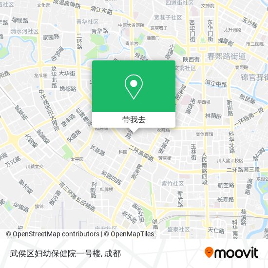 武侯区妇幼保健院一号楼地图