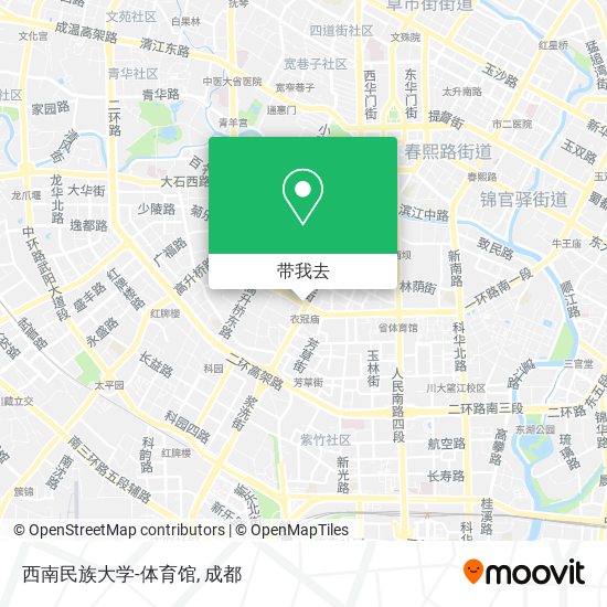 西南民族大学-体育馆地图