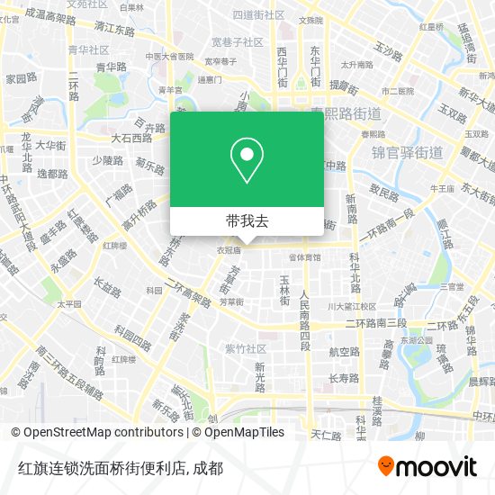 红旗连锁洗面桥街便利店地图