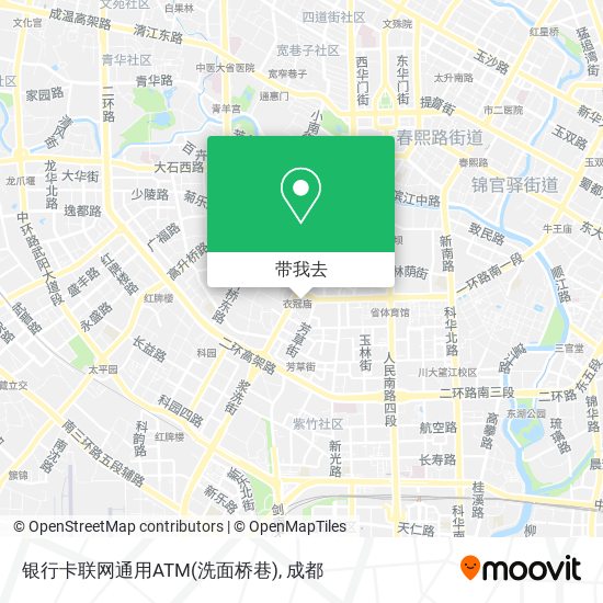 银行卡联网通用ATM(洗面桥巷)地图