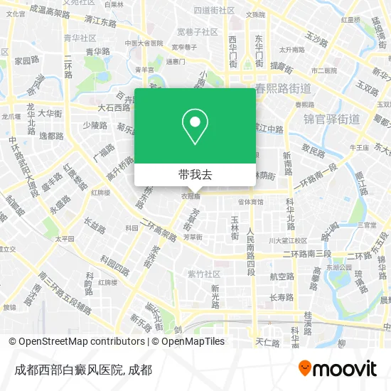 成都西部白癜风医院地图