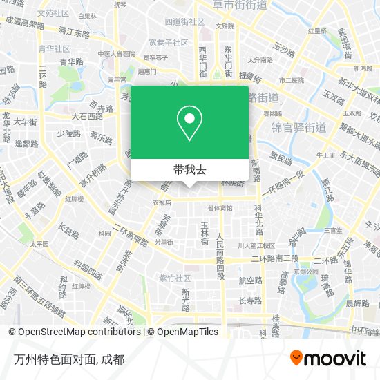 万州特色面对面地图