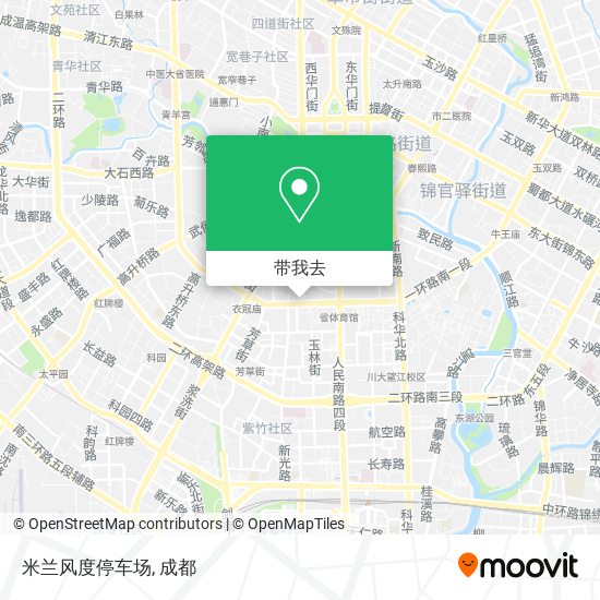 米兰风度停车场地图