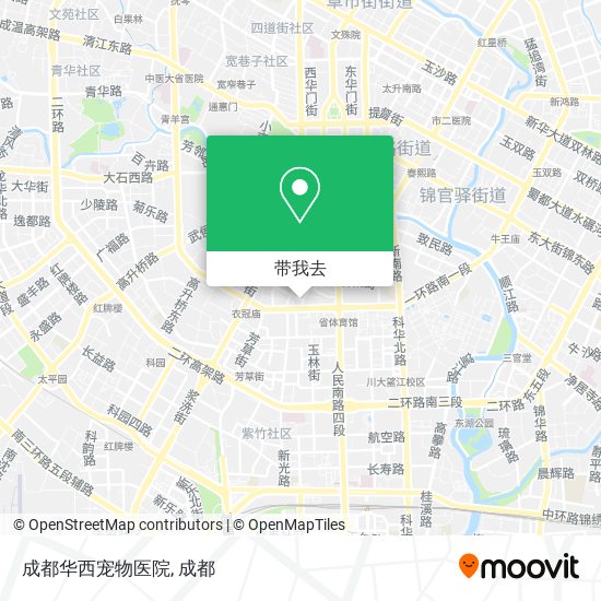 成都华西宠物医院地图