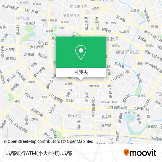成都银行ATM(小天西街)地图