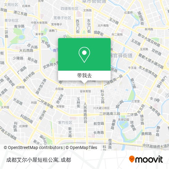 成都艾尔小屋短租公寓地图