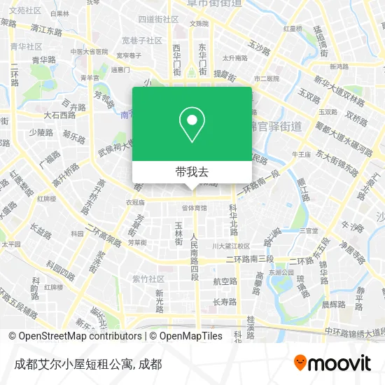 成都艾尔小屋短租公寓地图