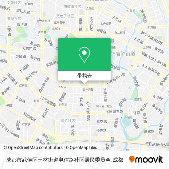 成都市武侯区玉林街道电信路社区居民委员会地图