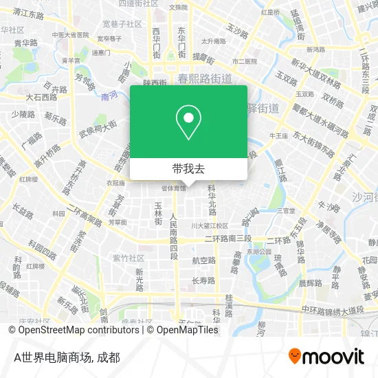 A世界电脑商场地图