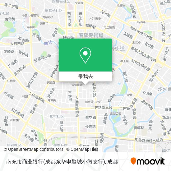 南充市商业银行(成都东华电脑城小微支行)地图