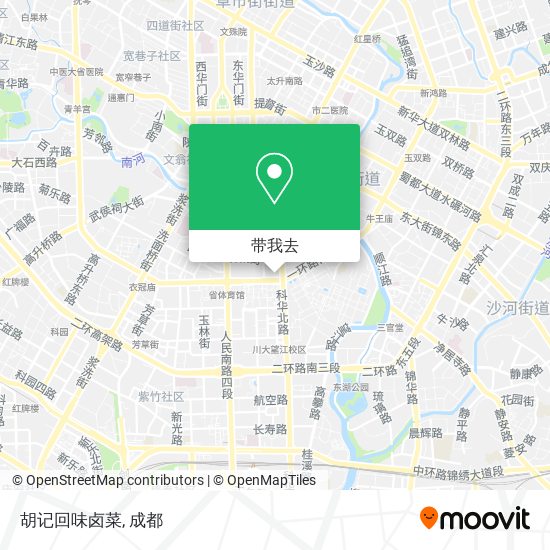 胡记回味卤菜地图