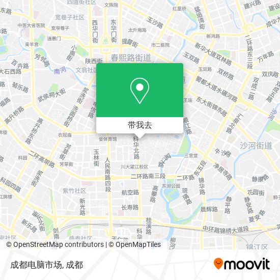 成都电脑市场地图