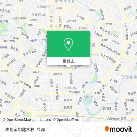 成都金钥匙学校地图