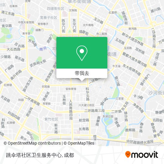 跳伞塔社区卫生服务中心地图