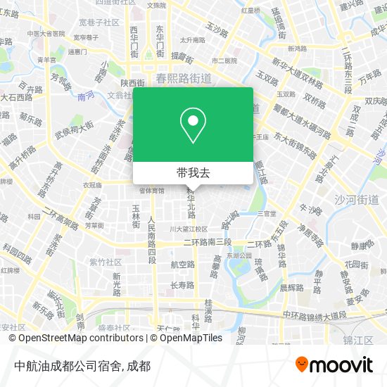 中航油成都公司宿舍地图