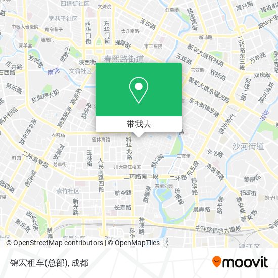 锦宏租车(总部)地图