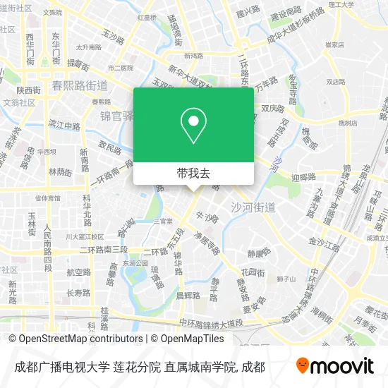 成都广播电视大学 莲花分院  直属城南学院地图