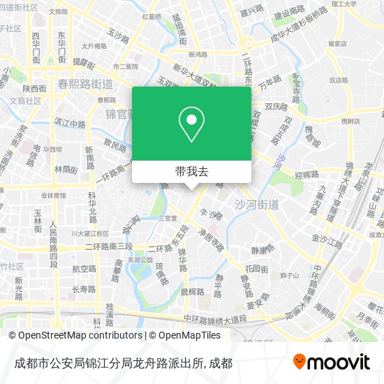 成都市公安局锦江分局龙舟路派出所地图