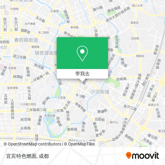 宜宾特色燃面地图