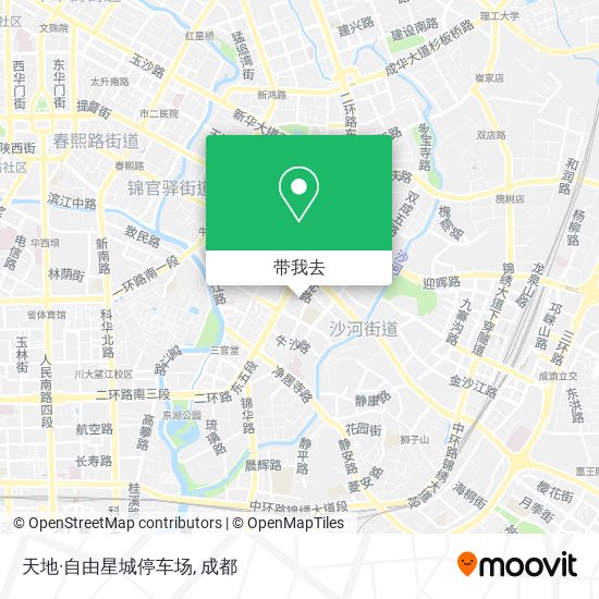 天地·自由星城停车场地图