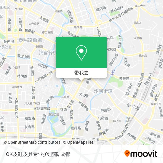 OK皮鞋皮具专业护理部地图
