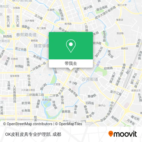 OK皮鞋皮具专业护理部地图