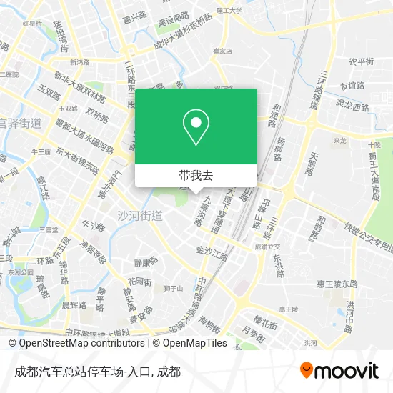 成都汽车总站停车场-入口地图