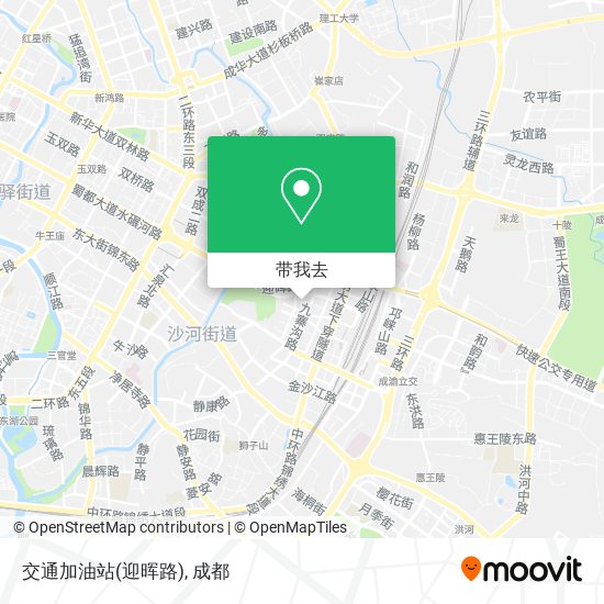 交通加油站(迎晖路)地图