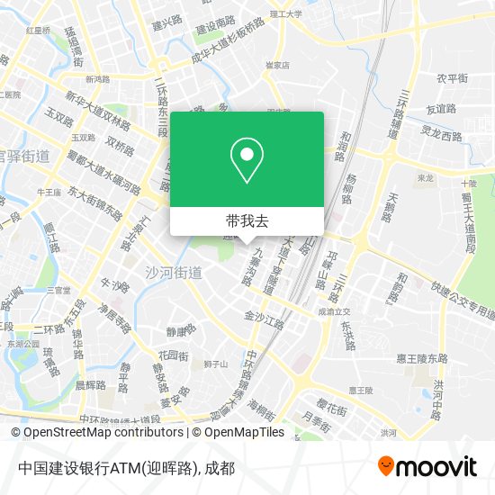 中国建设银行ATM(迎晖路)地图