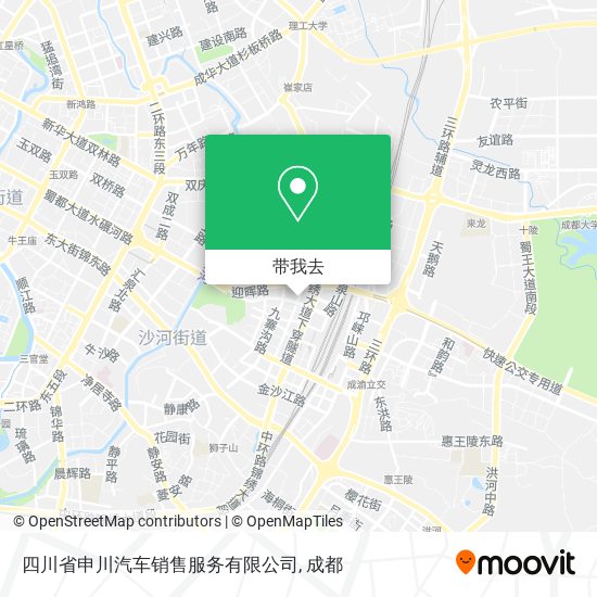 四川省申川汽车销售服务有限公司地图