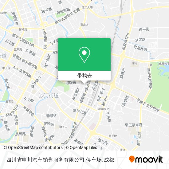 四川省申川汽车销售服务有限公司-停车场地图