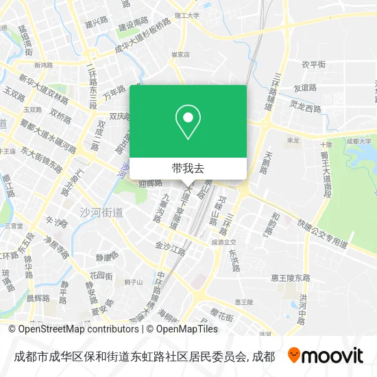成都市成华区保和街道东虹路社区居民委员会地图