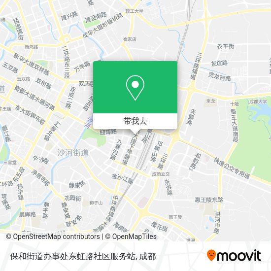 保和街道办事处东虹路社区服务站地图