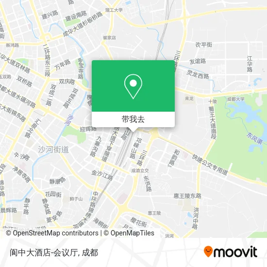 阆中大酒店-会议厅地图
