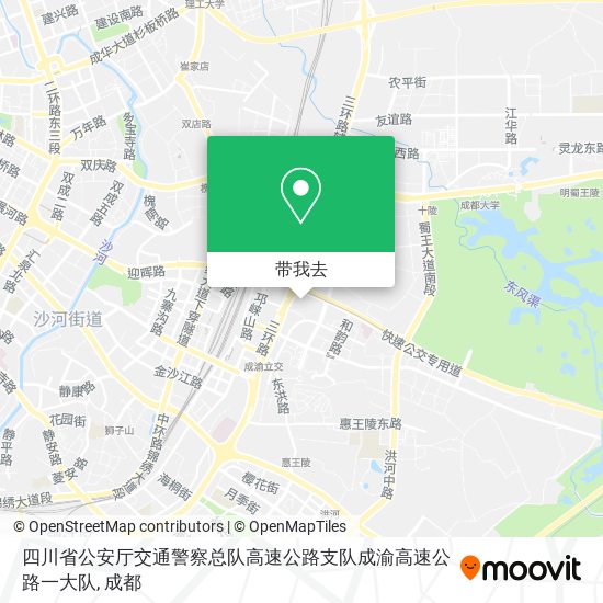 四川省公安厅交通警察总队高速公路支队成渝高速公路一大队地图