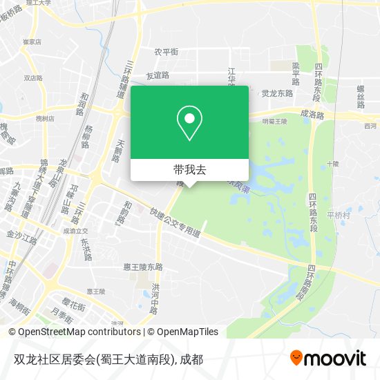 双龙社区居委会(蜀王大道南段)地图