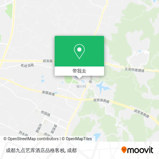 成都九点艺库酒店品格客栈地图
