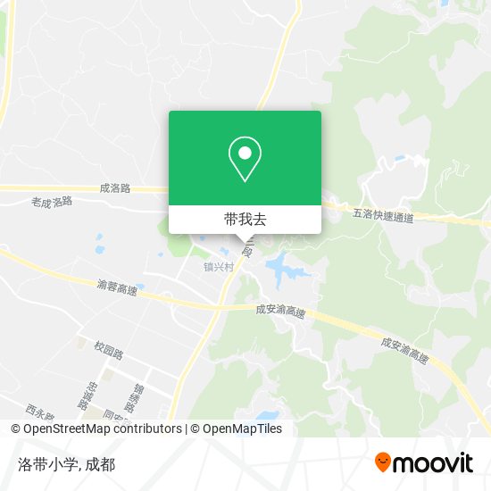 洛带小学地图