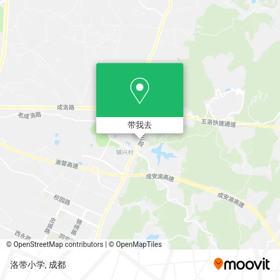 洛带小学地图