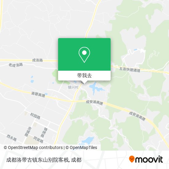 成都洛带古镇东山别院客栈地图