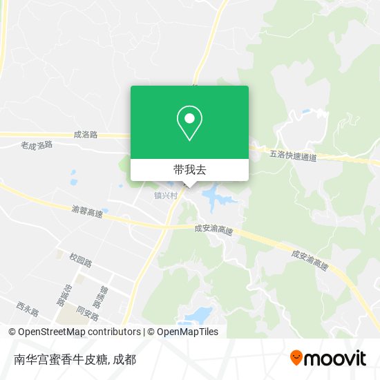南华宫蜜香牛皮糖地图