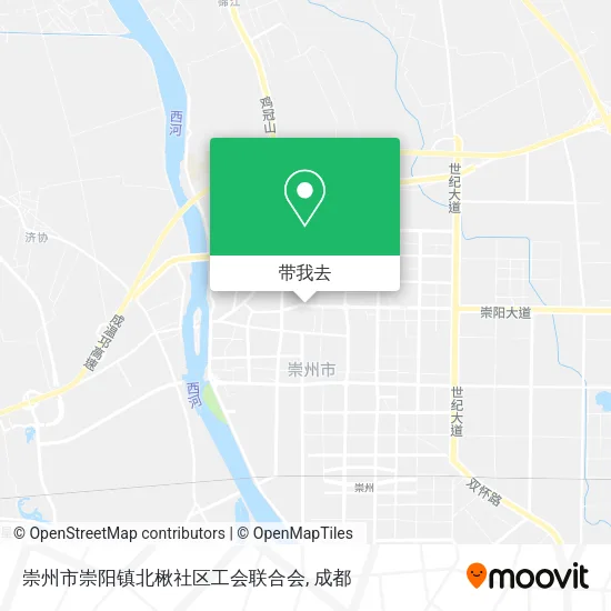崇州市崇阳镇北楸社区工会联合会地图